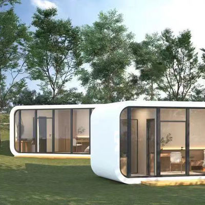Apple Cabin House Γαλβανισμένο χάλυβα πλαίσιο και μέταλλο σκαλισμένο πάνελ για ανθεκτικό και κομψό εξωτερικά και εσωτερικά τοίχοι