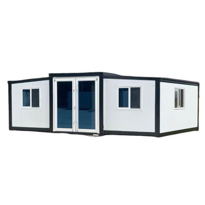 Expandable Container House Steel Frame Structure With EPS / Rock Wool Sandwich Panel Wall