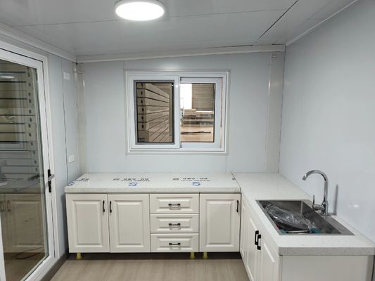 Expandable Container House Maximum Size Of 3500mm * 8000mm With Wind-Resistant Columns