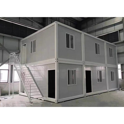 Flexible Folding Container House With Rock Wool Sandwich Panel And Bending Steel Plate Wall Panel