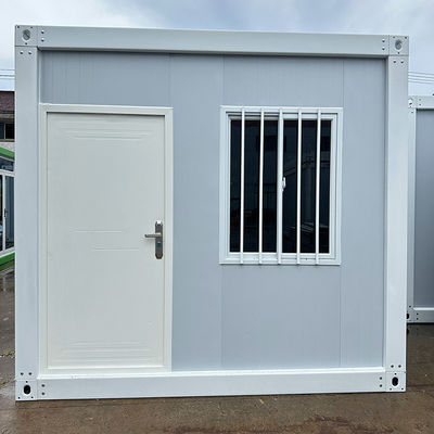 Flexible Folding Container House With Rock Wool Sandwich Panel And Bending Steel Plate Wall Panel