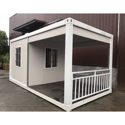Flexible Folding Container House With Rock Wool Sandwich Panel And Bending Steel Plate Wall Panel