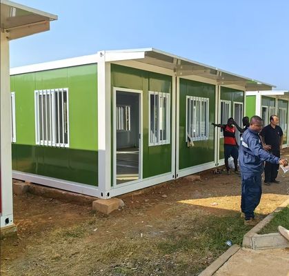 Detachable Container House With Rock Wool Sandwich Panel Door And Aluminum Alloy Door