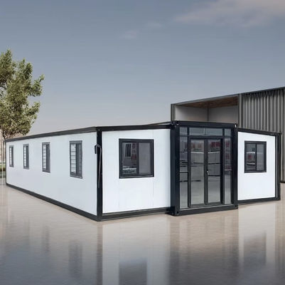 Expandable Container House For Easy Assembly And Disassembly Steel Frame With EPS / Rock Wool Sandwich Panels