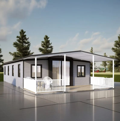 Expandable Container House For Easy Assembly And Disassembly Steel Frame With EPS / Rock Wool Sandwich Panels