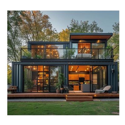 Durable Prefabricated Detachable Container House Two-Story Living Room