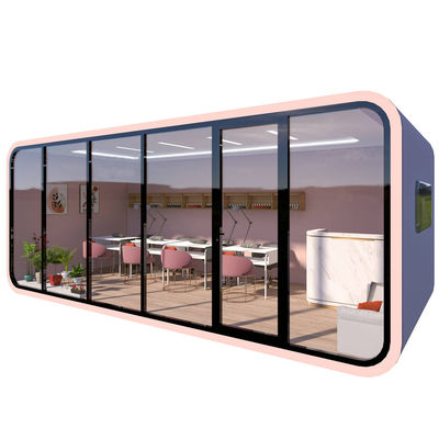 Apple Cabin House Ζυγισμένο χάλυβα πλαίσιο και μεταλλικό σκαλισμένο πάνελ για ανθεκτική και σύγχρονη δομή