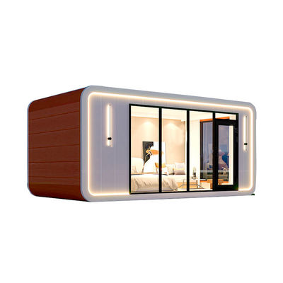 Apple Cabin House Ζυγισμένο χάλυβα πλαίσιο και μεταλλικό σκαλισμένο πάνελ για ανθεκτική και σύγχρονη δομή