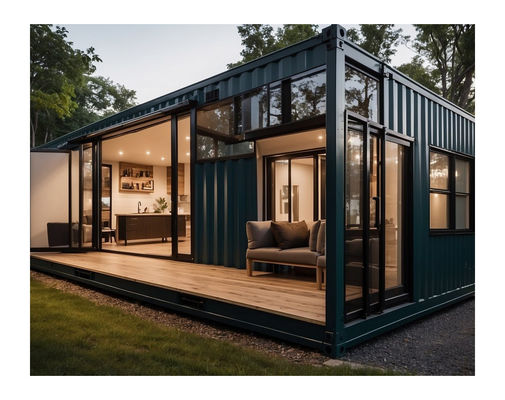 Two Story Prefabricated House Waterproof Detachable Container Homes