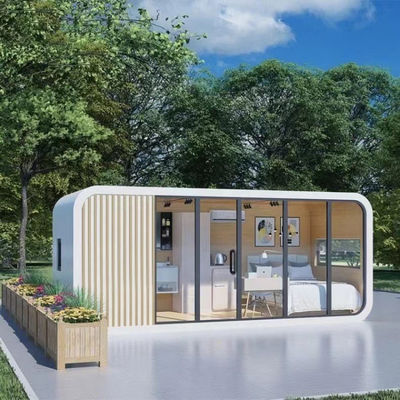 Modular Capsule Hotel With 2-bedroom Luxury Prefabricated Apple Cabin House