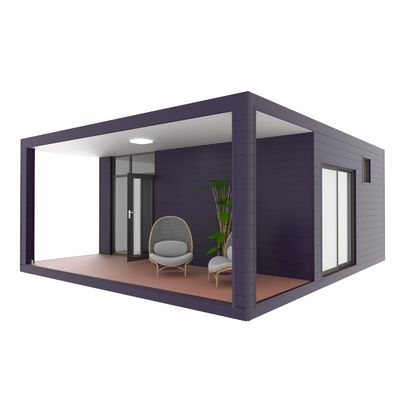 Một phòng ngủ Living Veranda Holiday Villa Flat Pack Container House Luxury Prefab Container House