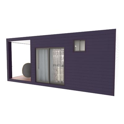 Một phòng ngủ Living Veranda Holiday Villa Flat Pack Container House Luxury Prefab Container House