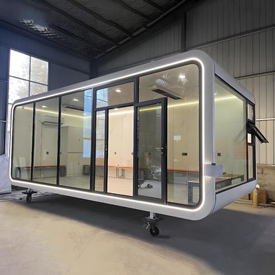 Σύγχρονο μοντέρνο 20ft Pod κινητό σπίτι έξυπνη Apple Cabin κοιμάται κοντέινερ σπίτι