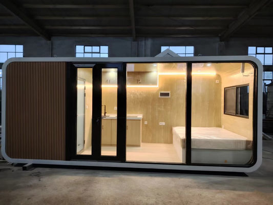 Σύγχρονο Προκατασκευασμένο Καλύβι 20ft 40ft Apple Mobile Working Pod για Γραφείο