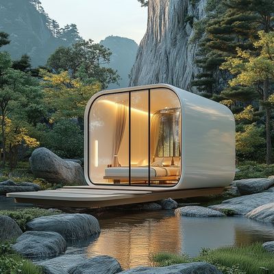 Εξατομικευμένο Μοντέρνο Πολυτελές Apple Cabin Προκατασκευασμένο Ηλιακό Δωμάτιο για Βίλα, Ξενοδοχείο, Καφετέρια, Κατάστημα