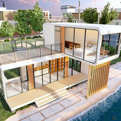 Nhà Cabin Apple Khung Thép Mạ Kẽm và Tấm Kim Loại Khắc Hoa, Hiệu Suất Bền Bỉ và Đáng Tin Cậy