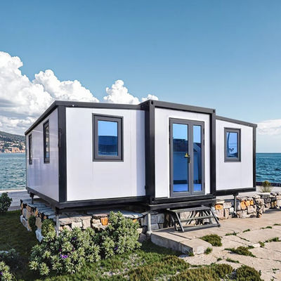 Nhà container có thể mở rộng Không gian sống có thể mở rộng và sáng tạo với khung thép và tấm tường cách nhiệt