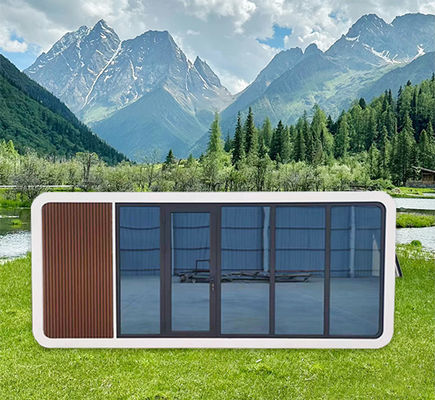 Apple Cabin House khung thép kẽm và tấm kim loại khắc cho thiết kế mạnh mẽ và mạnh mẽ