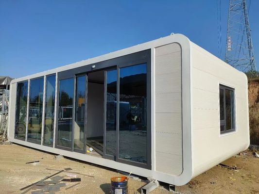 Apple Cabin House Ζυγισμένο χάλυβα πλαίσιο και μεταλλικό σκαλισμένο πάνελ για ισχυρό και ανθεκτικό σχεδιασμό