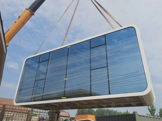 Apple Cabin House Ζυγισμένο χάλυβα πλαίσιο και μεταλλικό σκαλισμένο πάνελ για ισχυρό και ανθεκτικό σχεδιασμό