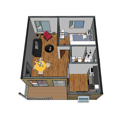 Nhà container đóng gói phẳng dễ lắp ráp để xây dựng nhanh chóng và không gặp rắc rối