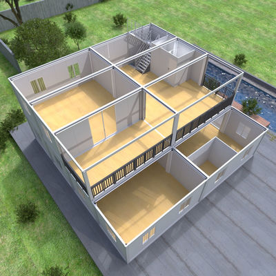 Nhà container đóng gói phẳng dễ lắp ráp để xây dựng nhanh chóng và không gặp rắc rối