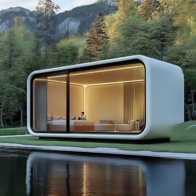 Σπίτι Apple Cabin για τις ανάγκες σας με γαλβανισμένο ατσάλινο σκελετό και μεταλλικά σκαλιστά πάνελ