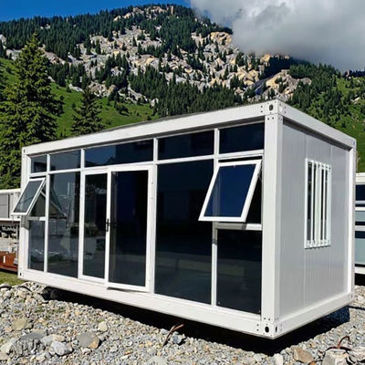 Μεταφορτωτό Flat Pack Container House με EPS Πίνακα Sandwich και Bending Steel Plate