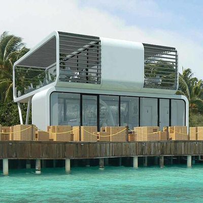 Nhà Cabin Apple Sáng tạo và Hiện đại với Khung thép mạ kẽm và Tường ngoài bằng tấm kim loại chạm khắc