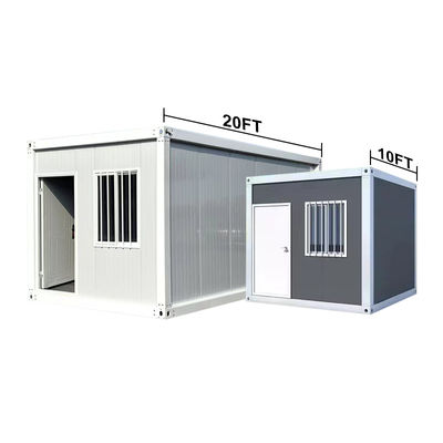 Ngôi nhà thùng chứa phẳng bền vững với các tính năng tiết kiệm năng lượng và vật liệu xanh