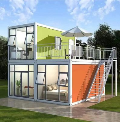 Nhà container tháo lắp cho nhà ở tạm thời hoặc vĩnh viễn với kết cấu thép và tấm panel