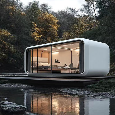 Apple Cabin House Δυνατό γαλβανισμένο ατσάλινο πλαίσιο και μεταλλικό σκαλισμένο πάνελ για τα πρότυπα και τις απαιτήσεις σας