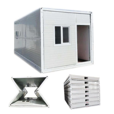 Nhà tạm thời cứu trợ động đất dễ lắp đặt, có thể gập lại, nhà container mô-đun lắp ghép